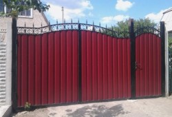 Ворота из профнастила самостоятельно
