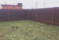 Установка заборов из профнастила