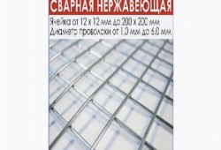 Сетка нержавеющая плетеная