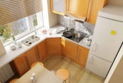 Сделайте вашу кухню просторной и светлой.