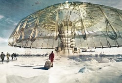 Парящие небоскребы и зонтики для ледников