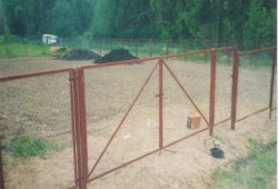 Ворота и калитки из сетки рабицы