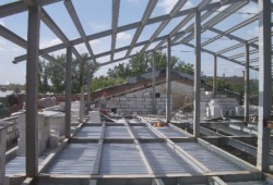 Каркас здания из швеллеров